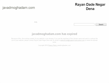 Tablet Screenshot of javadmoghadam.com